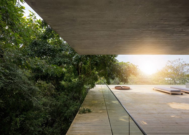 infinty-pool-terrass-hus-djungel-brazil-terrass takläggning-skugga