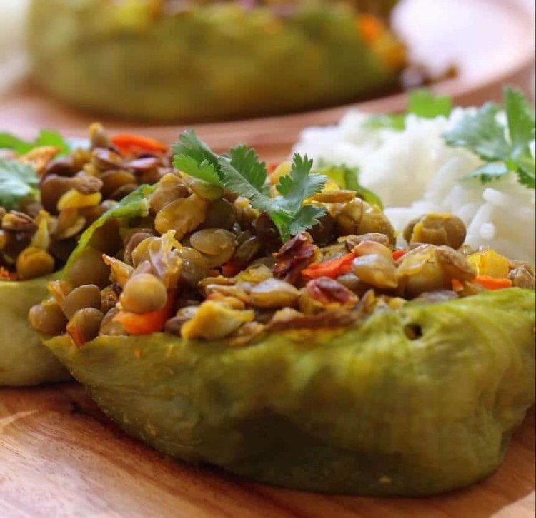 Inka gurka kock med linser idé för vegetariskt recept