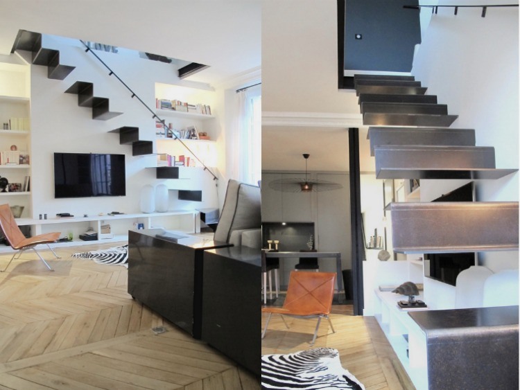 interiör-trappa-modern-design-hopfällbar-trappa-flytande-stål-räcke