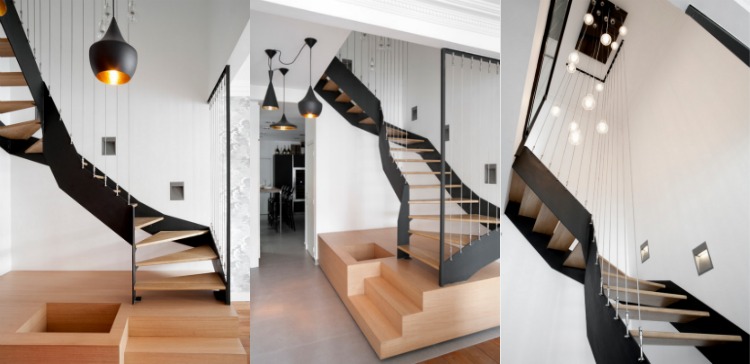 interiör-trappa-modern-design-spiraltrappa-trä-stål-kabel-belysning