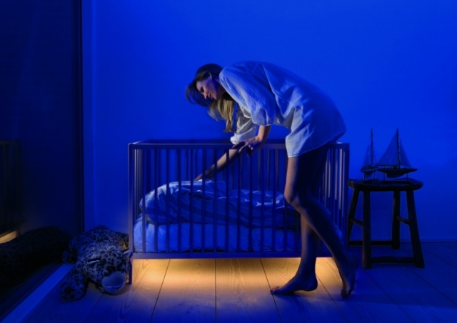 LED-remsor med rörelsesensordesign-idéer för barnrum-belysning dämpat ljus