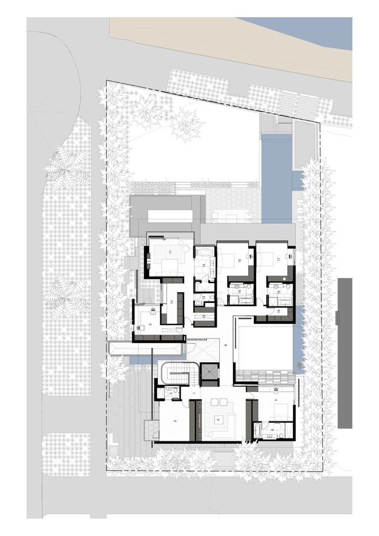 Modern Villa Saota planlösning första våningen