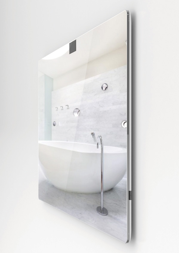 badrum högteknologisk design spegel modernt förslag inovativ media