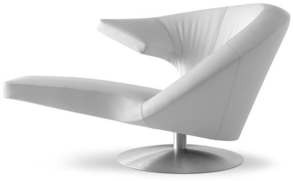 Parabolica vit design svängbar fåtölj Heiliger