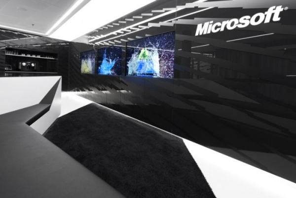 Innovativt mötescenter för inredningsdesign Microsoft