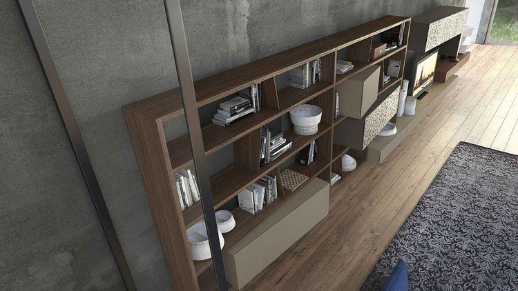 inspiration-designer-möbler-vardagsrum-vägg-enhet-Presotto-kors