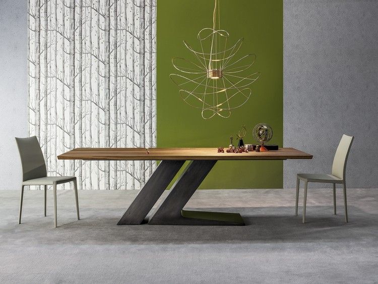 Inspiration för designmöbler matbord-trä-tallrik-Bord-TL-Bonaldo