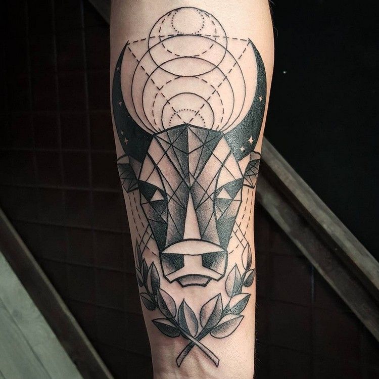 zodiac-tattoo-taurus-geometric-underarm