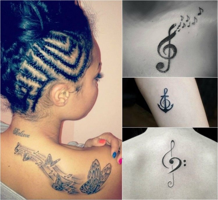 zodiaken tatuering tvillingar passioner symboler musik anteckningar ankare