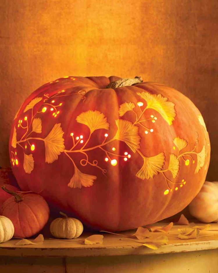halloween-pumpa-mönster-carving-ljus-lykta-traditionella-lampor