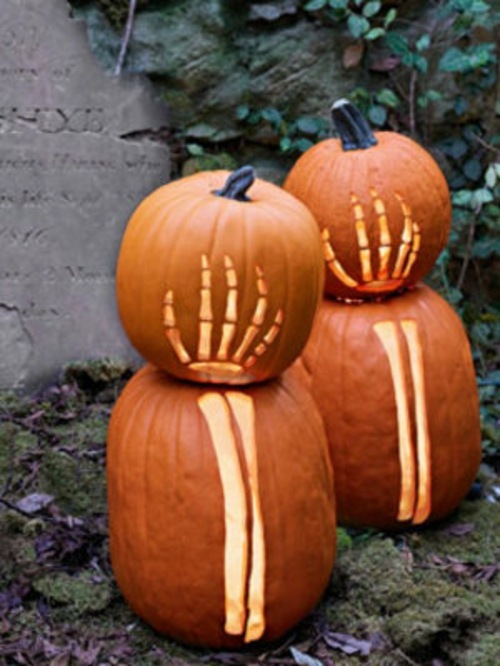 Skeletton Pumpkin Hallowen