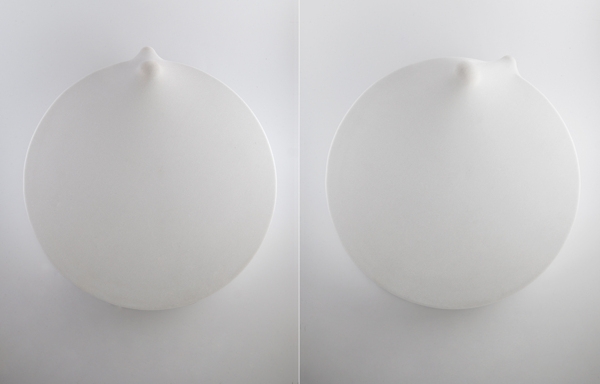 väggklocka design elastan vit minimalistisk rund ramlös