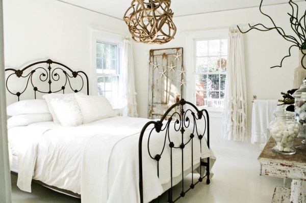 sovrum vintage vita väggfärger golv vit design interiuer