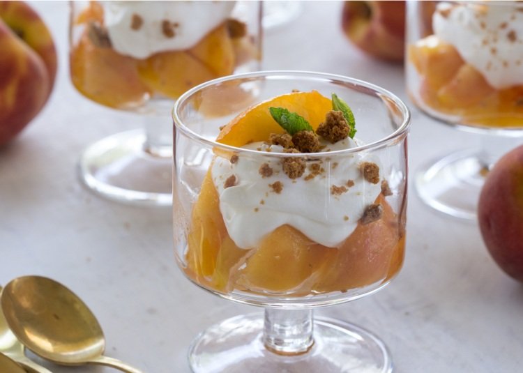 Intermittent fastande recept 5 till 2 Diet Peach Greek Yogurt Breakfast
