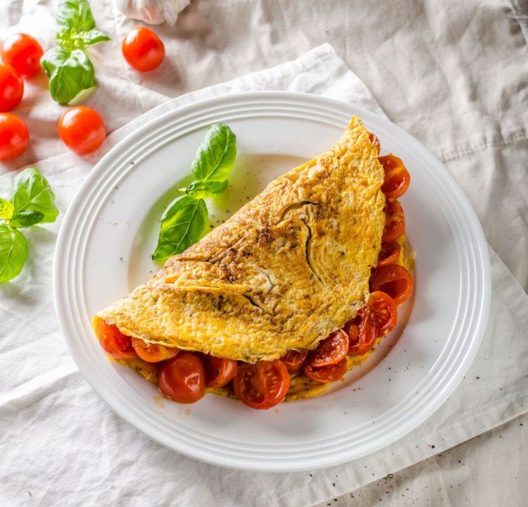 Intermittent fastande recept Omelett tomatost