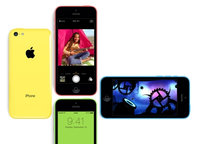 iphone-5c Apple-modeller 2013-4-tums näthinneskärm skarp ljus 8-megapixelkamera