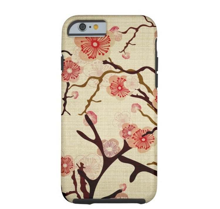 cherry blossom tree cover design iphone kvinnor