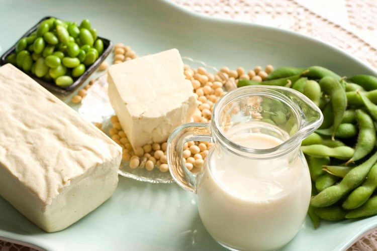 Tofu och livsmedel som innehåller soja har isoflavoner