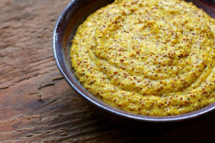 Senap vegan brun-vit-senap-kornig