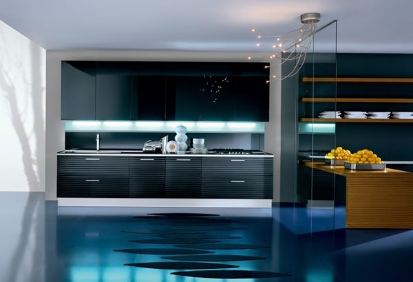 kök möbler utrustning design förslag färgschema kök ö kök block högglans