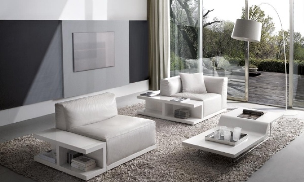 Italienska möbler MisuraEmme modulär soffa i bokhylla