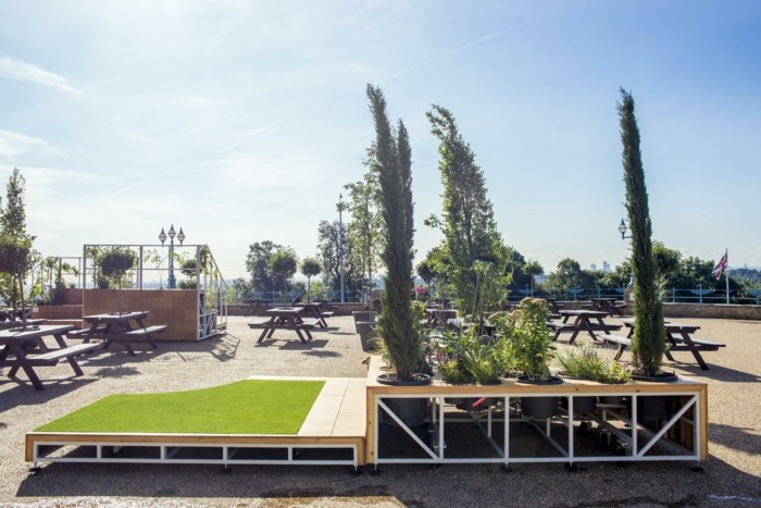 landskapsarkitektur idé terrasser design mobil italiensk trädgård