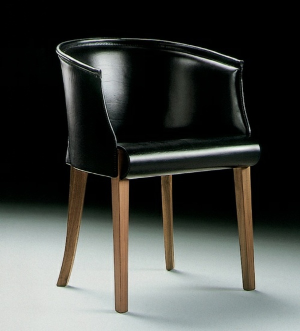 Läderstol vardagsrum elegant design