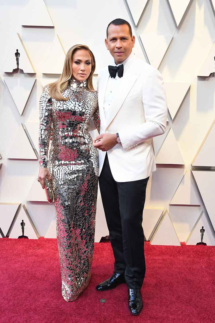 Jennifer Lopez Alex Rodrigez uppträdde på röda mattan på Oscars 2019