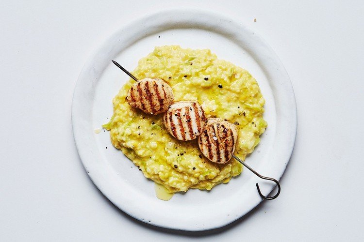 snabb middag lågkalorig kammusslor recept