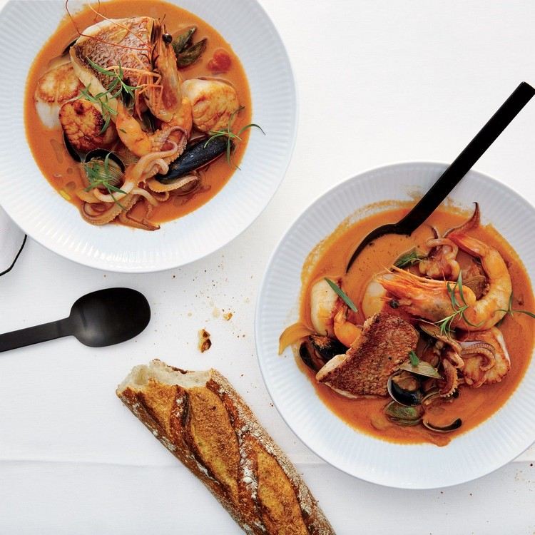 Fisk och skaldjur gryta snabb middag recept idéer kammusslor recept