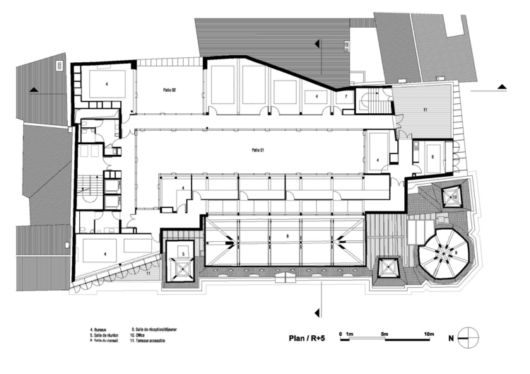 taillandier architectes associerar byggnadsarkitektur design stålgardiner