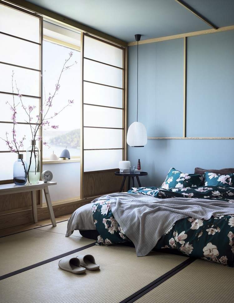 Japandi möbler för trender i sovrummet 2021