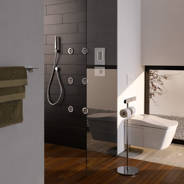 Badrum design duschkabin Japan toalett design Toto