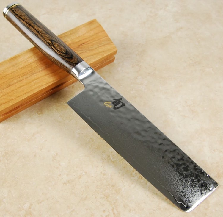 japanska kniv nakiri grönsaker
