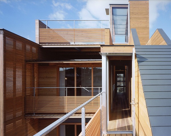 japanskt hus - minimalistisk arkitektur - terrass
