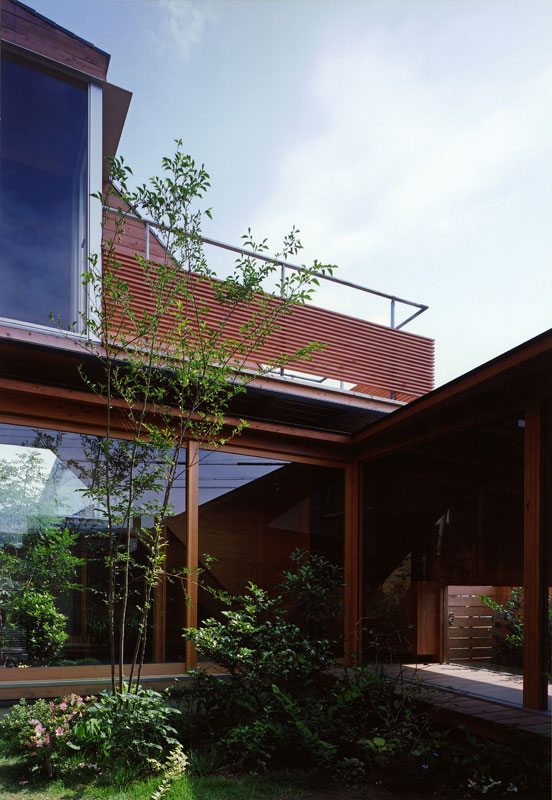japanskt hus - minimalistisk arkitektur - framsida