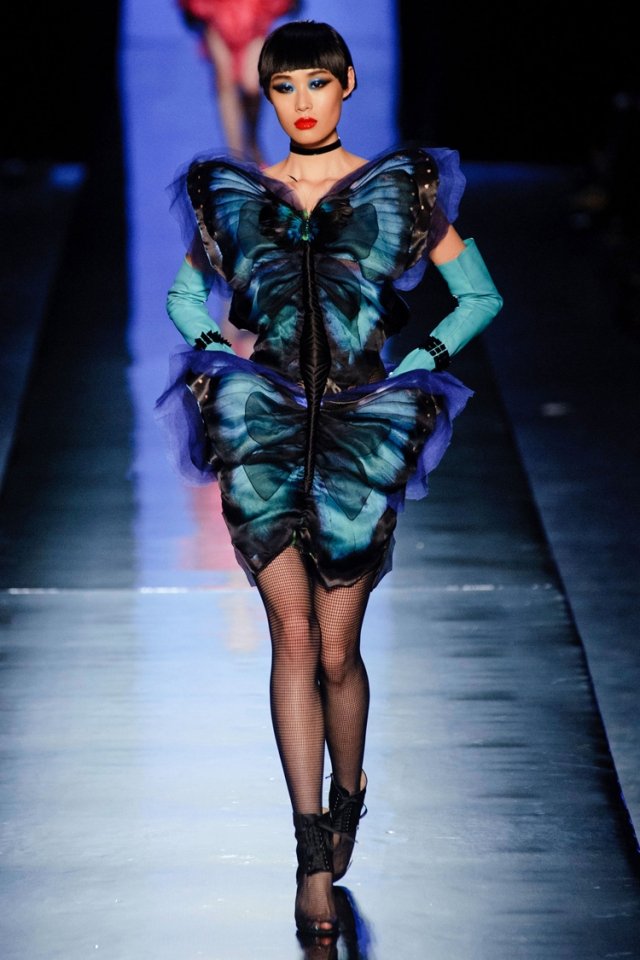 gaultier klänningar vår sommar modetrender 2014 fashion week paris