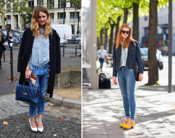 Jeans-bred-eller-tight-street-styles-upprullade-byxor-ben-betona-idéer