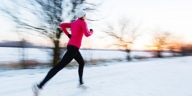 Drift vinter regnig väderbeständig jogging för nybörjare