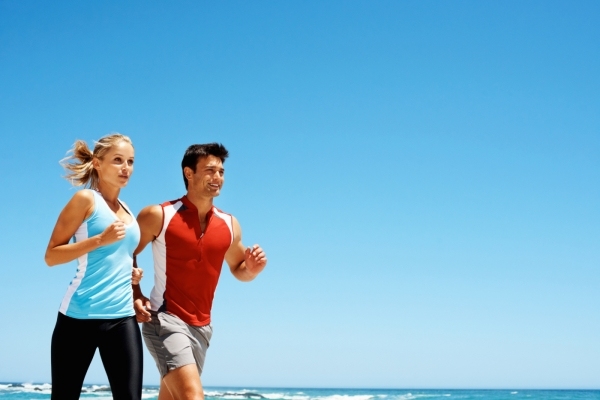 springa träning är roligt glad tillsammans gör dig smal