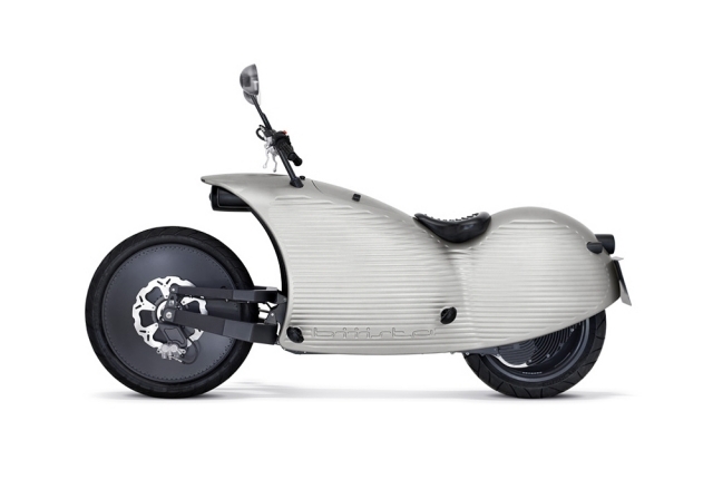 Johammer elmotorcykel J1 vänster sida energiteknik framtid