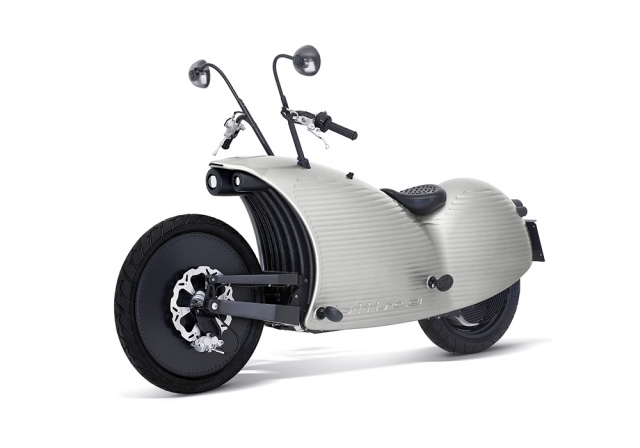 Johammer elmotorcykel J1 vänster sida funktionellt ekonomisk