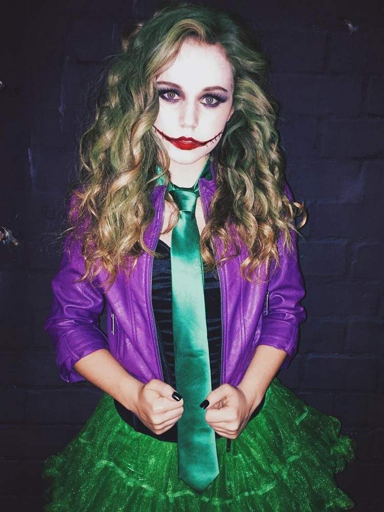joker-kostym-damer-smink-hår-tips-halloween