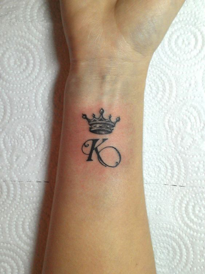 k γράμμα τατουάζ
