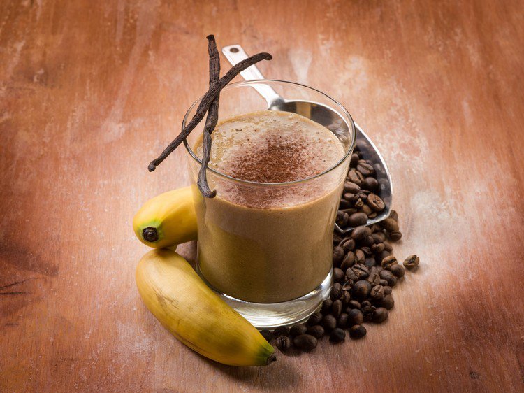 paleo kaffe banan smoothie vanilj