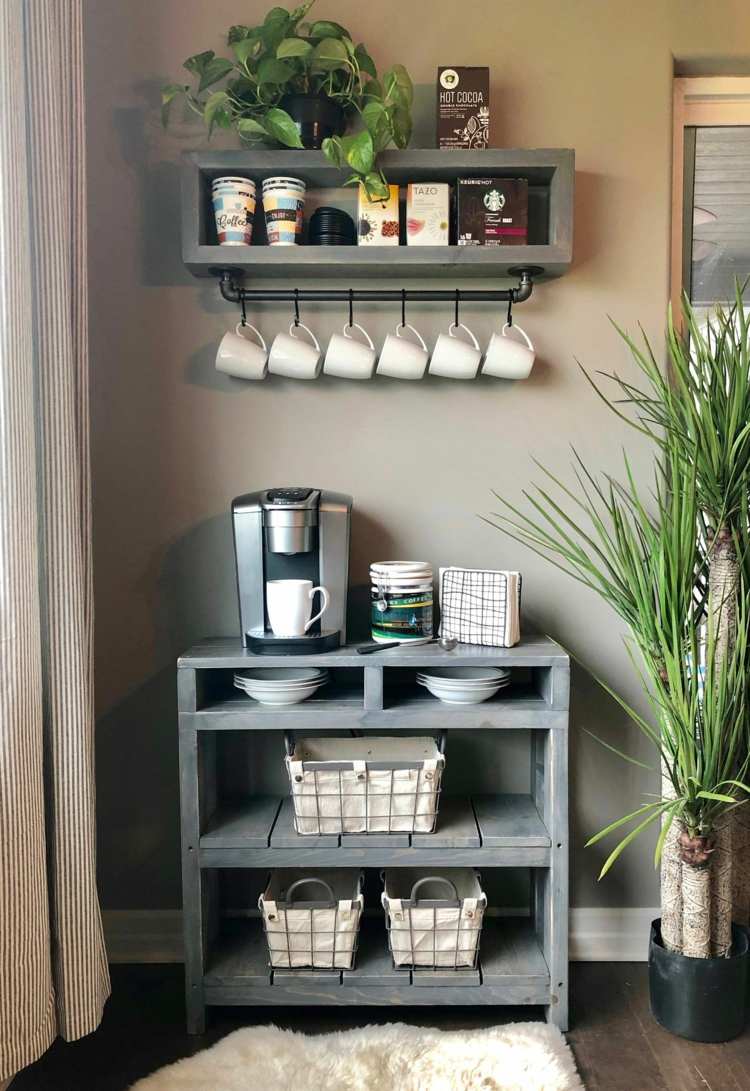 Återanvänd gamla skåp Kaffestation Bygg ditt eget kök Idéer