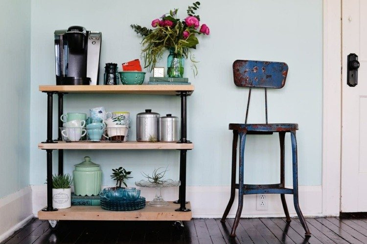 Mobil kaffestation Designa köket på ett modernt sätt Kaffebar hemma Idéer