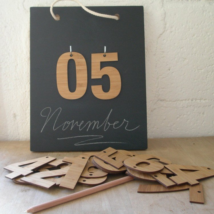 designa dina egna kalendertavlor-krita-trä-nummer