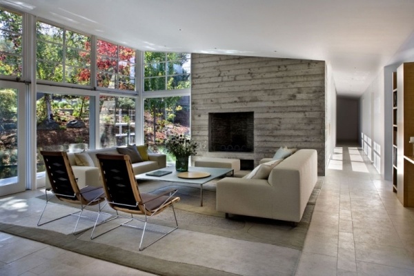 Exklusiv möbler vardagsrum-öppen design