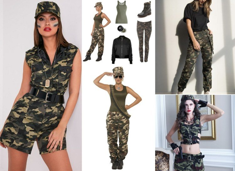Gör karnevalskostymer själv - DIY -soldat av vanliga kamouflagekläder